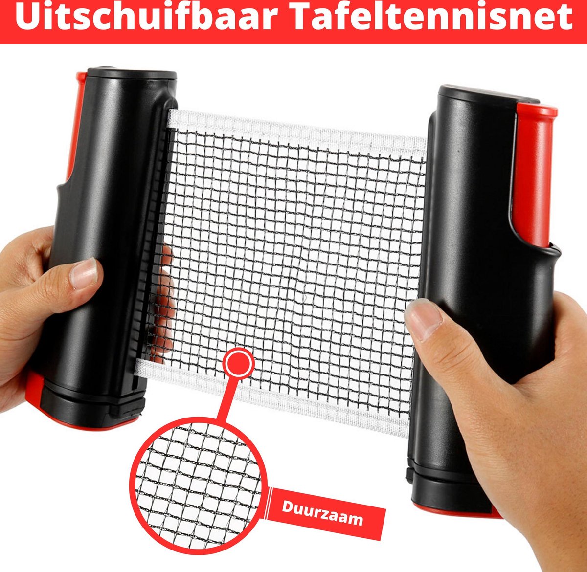 EdelSport – Tafeltennis – Pingpongballen - Tafeltennis Set - Pingpong – Tafeltennisbatjes - Pingpongbatjes - Tafeltennis net — afbeelding 3