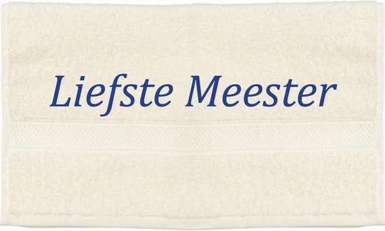 Serviette - Dearest Master - 100x50cm - Crème