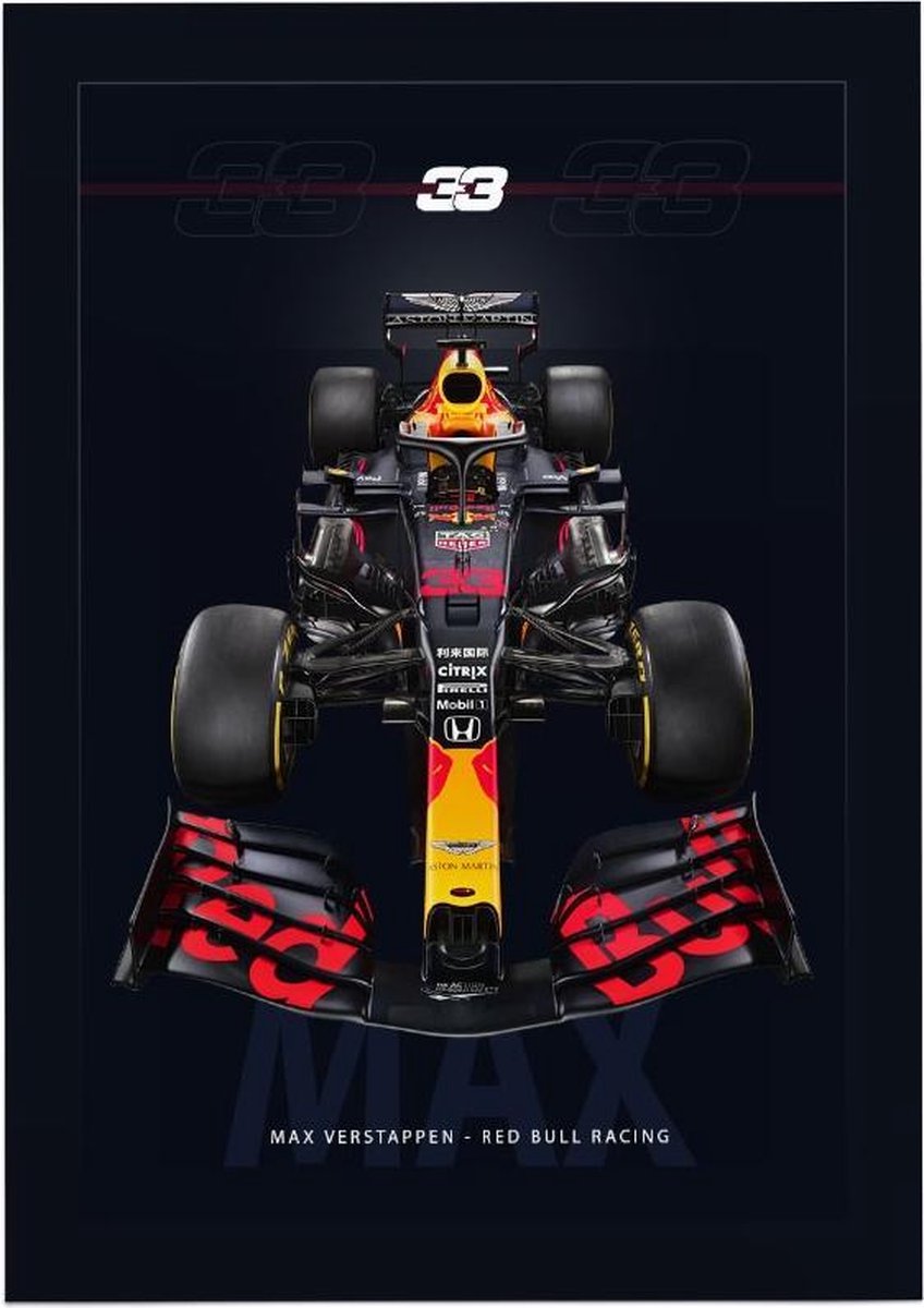 Maria voertuig Dempsey Max Verstappen (Red Bull Racing F1 2020) - Foto op Posterpapier - 42 x 59.4  cm (A2) | bol.com