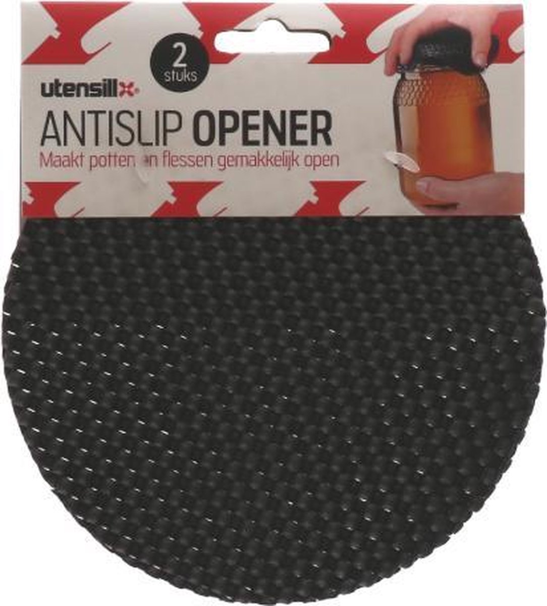 Antislip opener - Maak potten en flessen gemakkelijk open - 2 stuks - Utensill