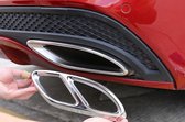 Mercedes AMG Look Chrome uitlaat trim tip decoratie lijsten A Klasse W176 CKlasse W205 B Klasse W166 C292