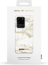 iDeal of Sweden Fashion Case geschikt voor de Samsung Galaxy S20 Ultra Golden Pearl Marble