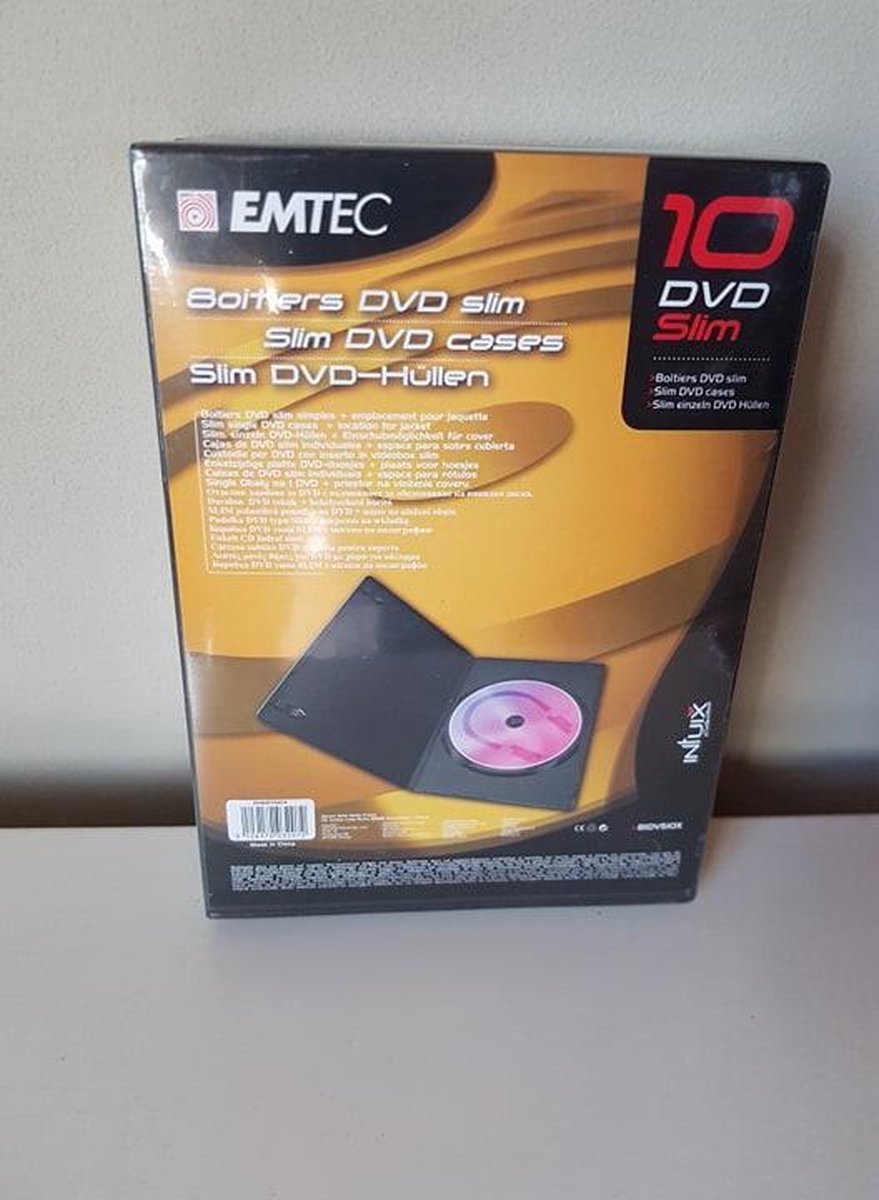 DVD slimcases 10 stuks Emtec