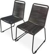 sweeek - Touw tuinstoelen brasila, set van 2