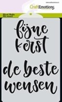 Sjabloon handletter fijne kerst A6 (NL)