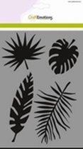 Sjabloon - Hobbysjabloon - tropische bladeren - 15x21cm - A5 - CraftEmotions