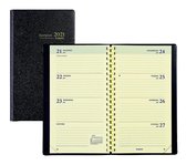 Brepols Agenda 2021 • Interplan NL • GENOVA PVC cover • uitneembaar ABC • 9 x 16 cm • spiraal • zwart