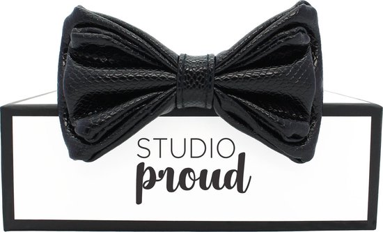 Studio Proud – Bow Tie – Strikje – zwart snake print – one size
