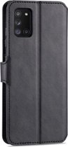 AZNS Samsung Galaxy A31 Hoesje Wallet Book Case met Stand Zwart