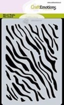CraftEmotions Mask stencil tijger-zebra print A6 Carla Creaties