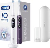 Oral-B iO 8n - Elektrische Tandenborstels Duoverpakking - Wit en Paars