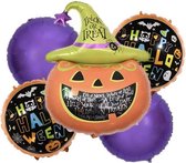 Pompoen-Halloween-Folie-Ballonnen-Set(5stuks)