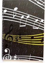 A4 Music Paper Max Musique Pro - Bloc-notes à reliure spirale 50 feuilles