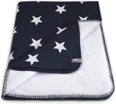 Baby's Only Wiegdeken teddy Star - marine/wit