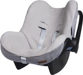 Baby's Only Baby autostoelhoes 0+ Sparkle - Geschikt voor Maxi Cosi - Hoes voor autostoel groep 0+ - Zilvergrijs Mêlee - Met subtiel glittertje - Geschikt voor 3-puntsgordel