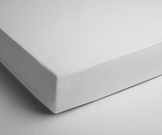 Uitstekende Percale Katoen Lits-jumeaux Extra Lang Hoeslaken Wit | 180x220 | Zeer Fijn Geweven | Hoogwaardige Kwaliteit