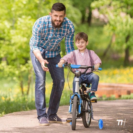 TIKKENS® Zijwieltjes - 12-20 Inch - LED lichtjes - Zijwieltjes voor Kinderfiets - Zwart - 12 inch/14 inch/16 inch/18 inch/20 inch - Zijwielen - Kinderfietsaccessoires van Merkloos — afbeelding 4
