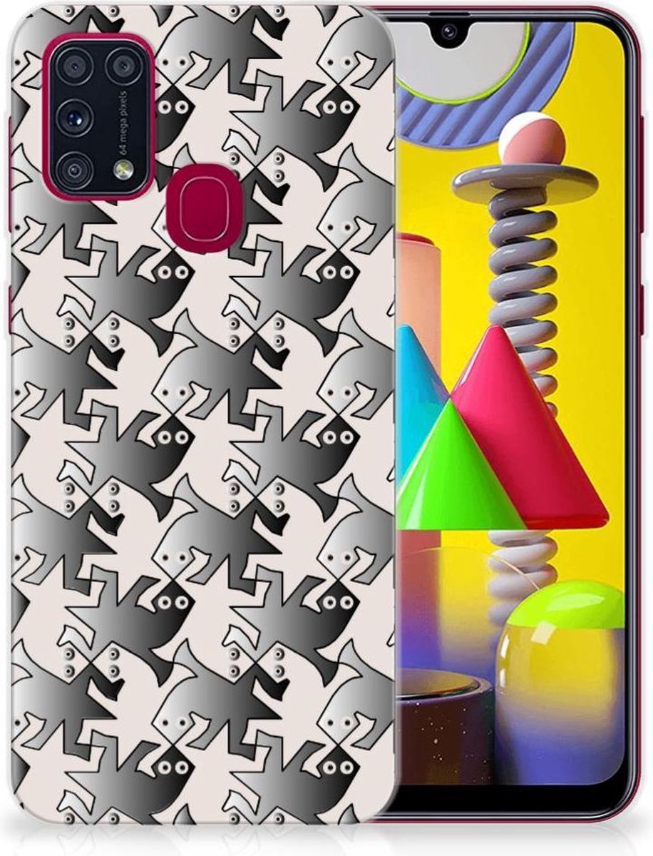 Samsung Galaxy M31 TPU Hoesje Salamander Grey
