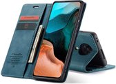 CASEME Xiaomi Poco F2 Pro Retro Wallet Hoesje - Blauw