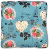 Zitkussen Vintage Blauw | Unique Living