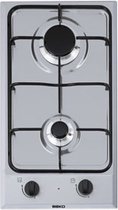 Beko HDCG 32220 FX kookplaat Roestvrijstaal Ingebouwd 29 cm Gaskookplaat 2 zone(s)