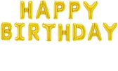 Happy Birthday Ballon Slinger Feest Versiering Verjaardag Versiering Vlaggenlijn Feest Decoratie Goud - 1 Stuk