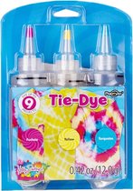 Tie Dye Kit Tiedye Paint Set Peinture textile Peinture 3 Couleurs 120ml - T Shirt Tie Dye Set Incl Rope & Gants - Tie Dye Paint - Adapté aux enfants - Haute qualité - Hobbypainting.nl®