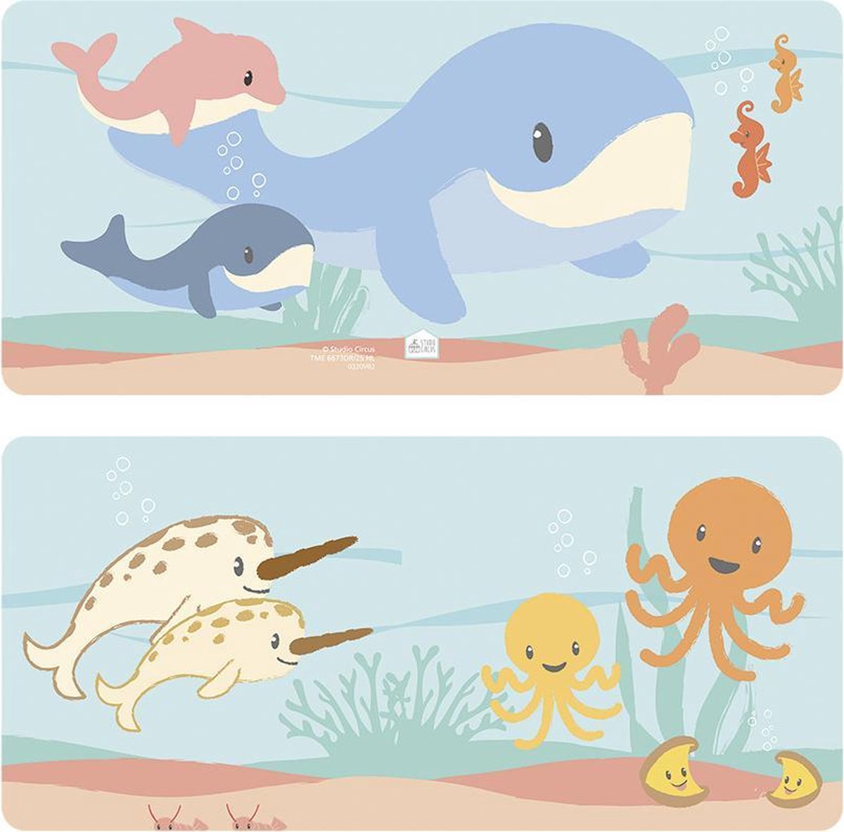 Studio Circus badboekje zee vriendjes - badspeelgoed oceaandieren zeedieren - ecucatief speelgoed — cadeau in Spellen & Speelgoed - foto 4