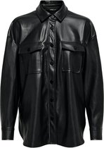 Onlbrylee-dionne Faux Leather Shirt 15209291 Black