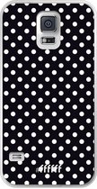 Samsung Galaxy S5 Hoesje Transparant TPU Case - Onyx Dots #ffffff