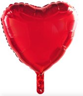 Folie ballon hart | helium | heart | gift | valentijn | moederdag | party | rood/ red