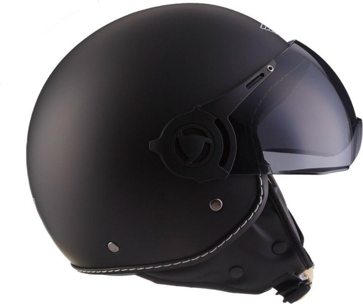 Casque Moto Demi-Jet H44 MOTO Helmets Vintage Retro - ECE 22.05, Visier Click-n-Secure, XS-XL