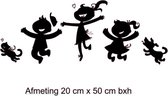 Raam sticker  vrolijke kinderen  afmeting 20 x 50 cm hxb  Statische raamfolie