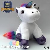 Witte Pluche Eenhoorn Unicorn Knuffel 20 CM