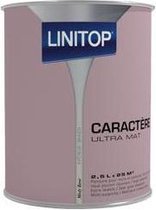 Linitop Caractère Ultra Mat muren & plafonds - Misty Rose 2.5L - Binnen
