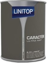 Linitop Caractère Ultra Mat muren & plafonds - Muddy Gray 2.5L - Binnen