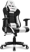 Game Chair Furgle - Hoge Comfort en Super Duurzaam - Zwart / Wit - Cadeau