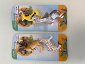 Animal collection speelgoeddieren voor kinderen - set van 2 keer 2 stuks (topkwaliteit) (divers)