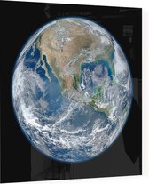 Blue Marble 2012 Planet Earth (aarde) - Foto op Plexiglas - 60 x 60 cm