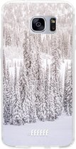 Samsung Galaxy S7 Edge Hoesje Transparant TPU Case - Snowy #ffffff