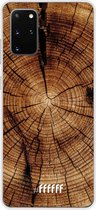 Samsung Galaxy S20+ Hoesje Transparant TPU Case - Tree Rings #ffffff