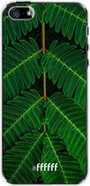 iPhone SE (2016) Hoesje Transparant TPU Case - Symmetric Plants #ffffff