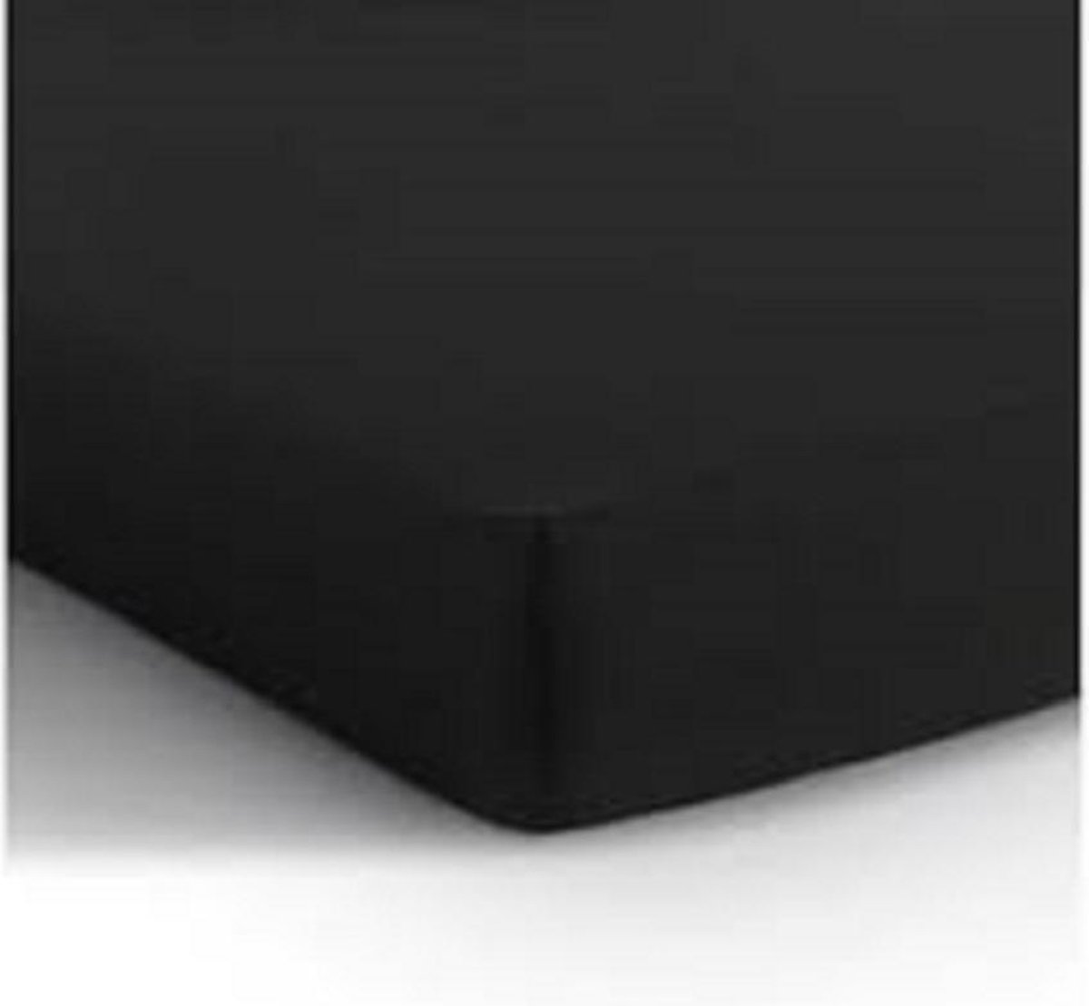 Boxspring Strijkvrij Katoen Hoeslaken Zwart 90/100x200