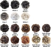 Hairbun Black1 Updo Haarstuk Hair Extensions Donut Ponytail Messy Bun