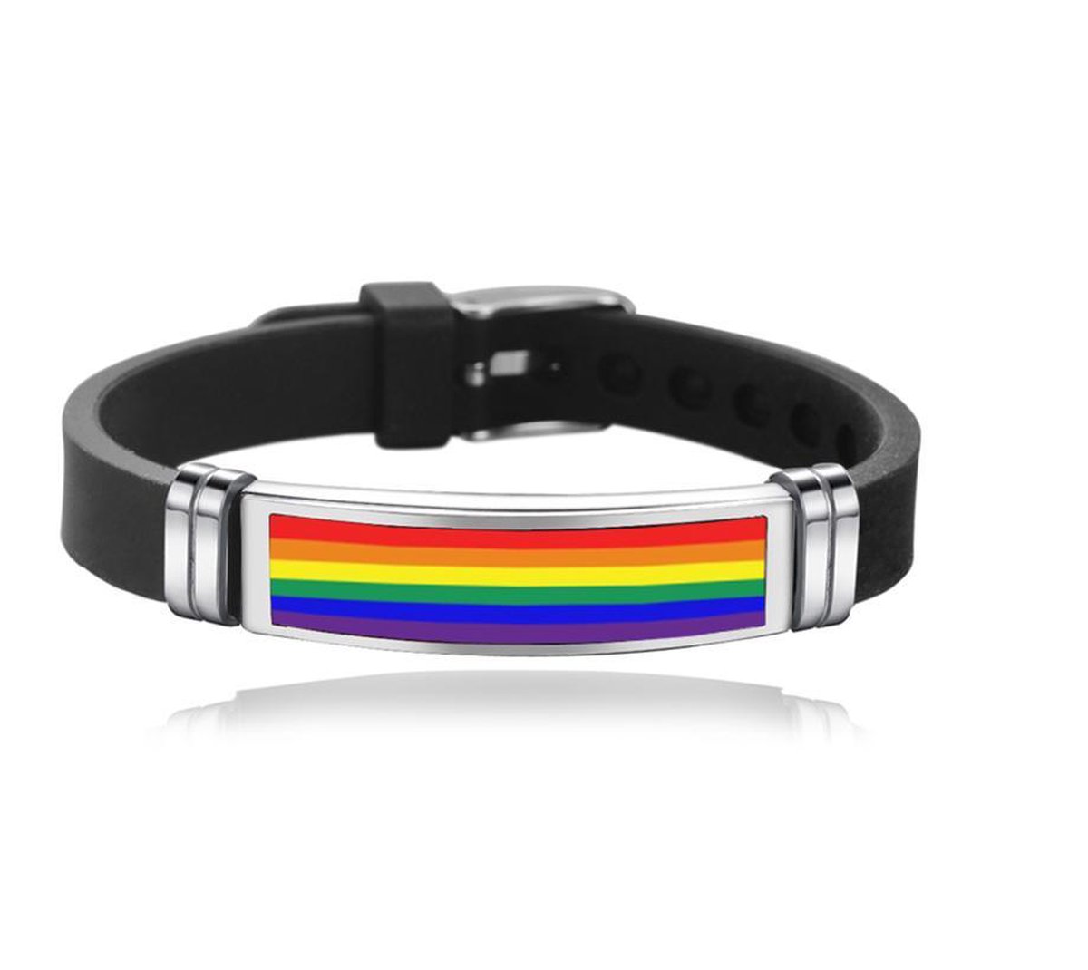 gay pride sieraden Rekbare chainmail armband Sieraden Armbanden Schakelarmbanden armband van de regenboog 