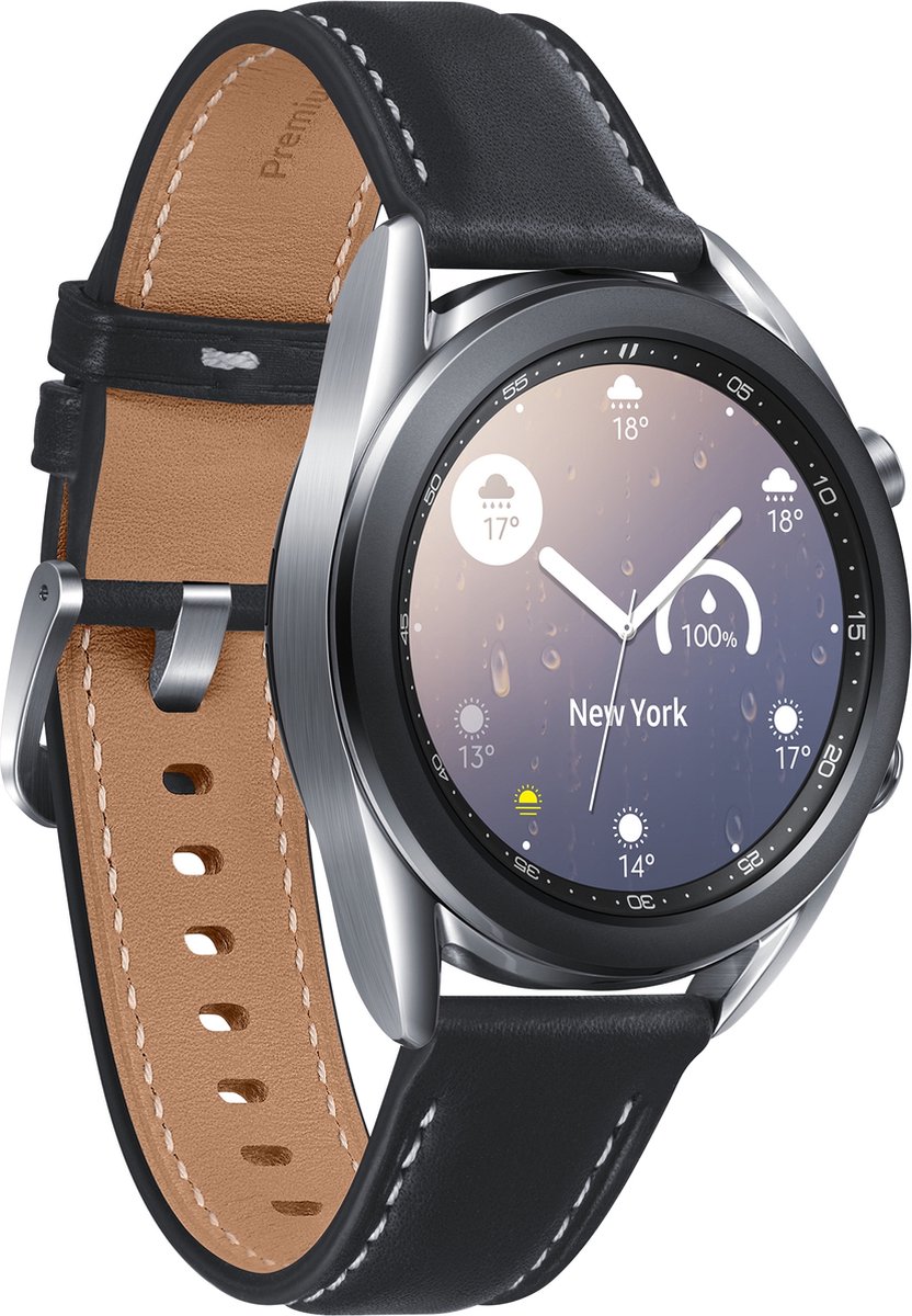 Samsung Galaxy Watch3 - Smartwatch heren - Stainless Steel - 4G - 41mm -  Zilver | bol.com
