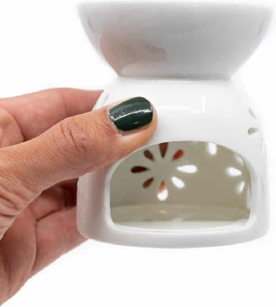 Something Different CO_19322 oliebrander | Witte vuurtoren | H18cm x B9 x D9 ,4cm | Pack van 1