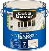 CetaBever Buiten Gevel & Kozijn Snel Beits - Zijdemat - RAL 9001 - 2,5 liter