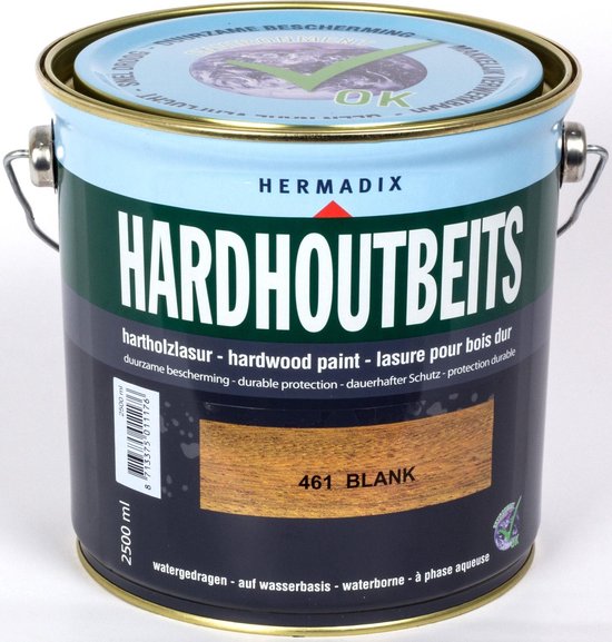 Productief Midden Manier Hermadix Hardhout Beits - 2,5 liter - 461 Blank | bol.com
