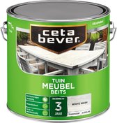 CetaBever Tuinmeubel Beits - Zijdeglans - White Wash - 2,5 liter